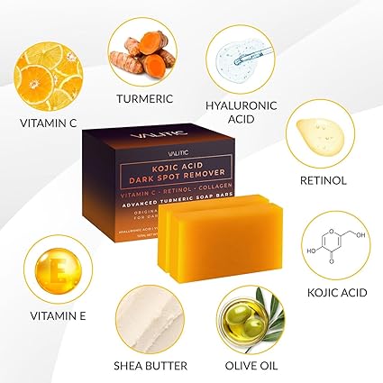 VALITIC Kojic Acid Soap – Brightening & Anti-Aging, 2 Pack