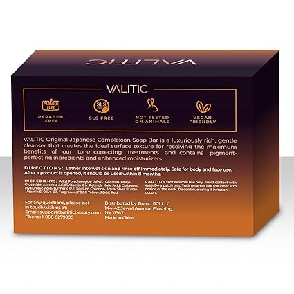 VALITIC Kojic Acid Soap – Brightening & Anti-Aging, 2 Pack