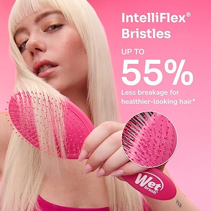 Wet Brush Detangler Hair Brush with IntelliFlex Bristles – Black Frost