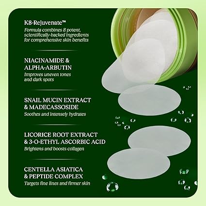JiYu Toning Polish Pads – Dark Spot & Wrinkle Treatment, 100 Count