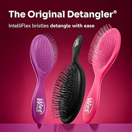 Wet Brush Detangler Hair Brush with IntelliFlex Bristles – Black Frost