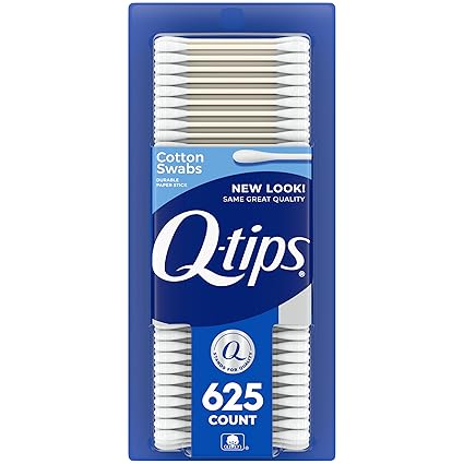 Q-tips 100% Cotton Swabs – Multipurpose, 625 Count