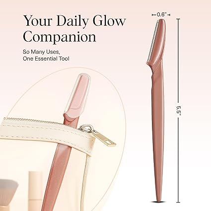 Kitsch Dermaplane Razor – 12pcs Terracotta Face & Eyebrow Shavers Smooth