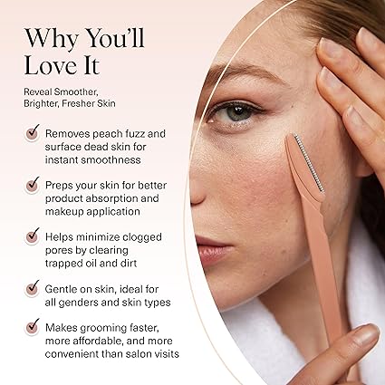 Kitsch Dermaplane Razor – 12pcs Terracotta Face & Eyebrow Shavers Smooth