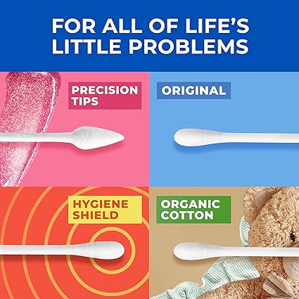 Q-tips 100% Cotton Swabs – Multipurpose, 625 Count