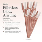 Kitsch Dermaplane Razor – 12pcs Terracotta Face & Eyebrow Shavers Smooth