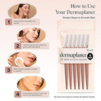 Kitsch Dermaplane Razor – 12pcs Terracotta Face & Eyebrow Shavers Smooth