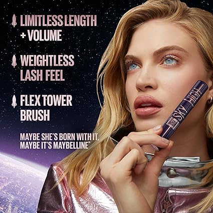 Maybelline Sky High Waterproof Mascara – Very Black, 1 Count